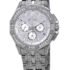 96C134 Bulova Octava s kristalnim detaljima, srebrni brojčanik višestrukim funkcijama, kvarcni muški sat