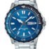 MTD-125D-2A1V Casio Standard Analogni Sat od Nehrđajućeg Čelika s Plavim Brojčanikom, Kvarcni, 100M Vodootporan, Muški