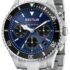 R3273661027- Muški sat s prikazom mehanizma, kvarcni, plavi brojčanik, nehrđajući čelik, vodootporan 100M, Sector 230 Chronograph