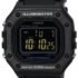 W-218H-1B Casio Standard Digital sat s crnim brojčanikom, remenom od smole i kvarcnim mehanizmom za muškarce