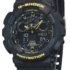 GA-100CY-1A Casio G-Shock Muški Sat, Žuti Analogni Digitalni, Remen od smole, Crni Brojčanik, Kvarc, Vodootporan 200M