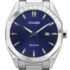 BM7600-81L Citizen Eco-Drive muški sat od nehrđajućeg čelika s tamno plavim brojčanikom, vodootporan do 100 metara