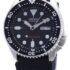 U777 Obnovljeni Seiko sat s gumenim remenom, crnim brojčanikom, automatski ronilački SKX007K1 200M muški