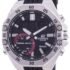 U934 Obnovljeni Casio Edifice analogni digitalni sat crnog brojčanika, kvarcni ECB-10P-1A, vodootporan 100M, muški
