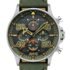 AV-4093-0D AVI-8 Hawker Typhoon Chronograf Harding kožni remen zeleni brojčanik, sat s prikazom mehanizma za muškarce