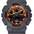 GA-100FL-8A Casio G-Shock sat s prikazom mehanizma, analogni i digitalni, remen od smole, višebojni brojčanik, kvarcni, 200M, muški sat