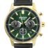 EFR-575CL-3A Casio Edifice Analogni Kronograf Kožni Remen Zeleni Brojčanik Kvarcni Sat za Muškarce 100M