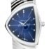 H24411142 Hamilton Ventura Sat s Plavim Brojčanikom od Nehrđajućeg Čelika, Kvarcni, Muški
